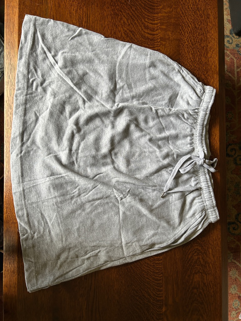 Woman Within Heather Gray Elastic Waist Skort